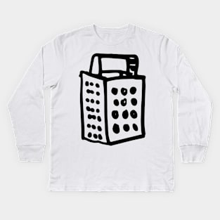 Retro Cheese Grater Kids Long Sleeve T-Shirt